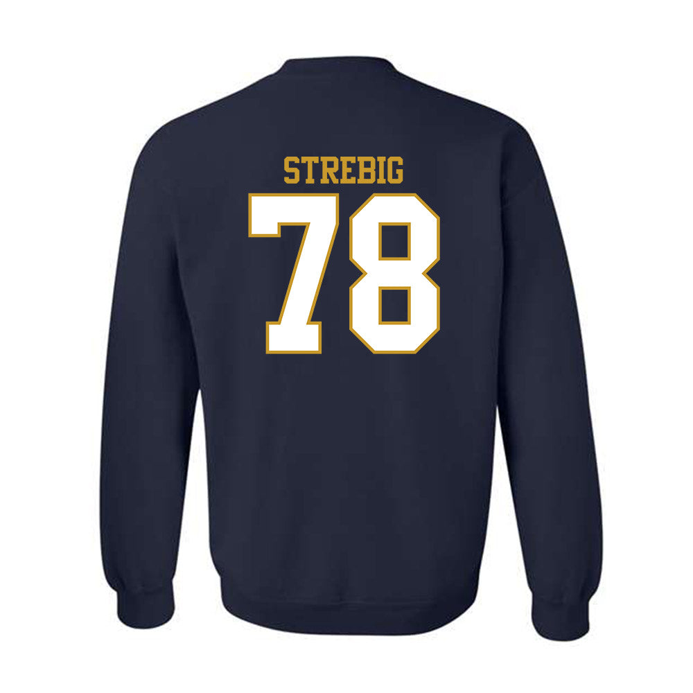 Notre Dame - NCAA Football : Owen Strebig - Generic Shersey Crewneck Sweatshirt-1