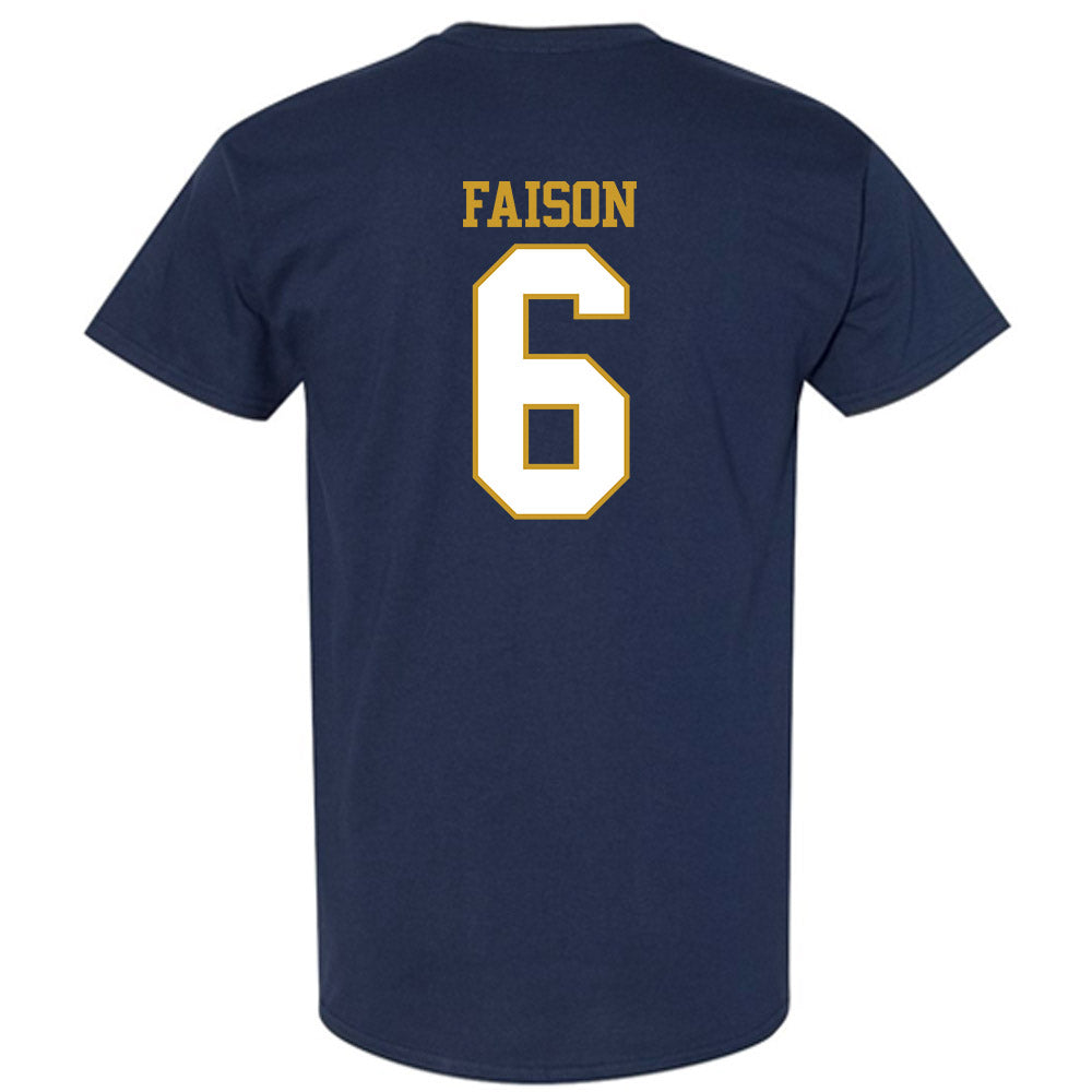 Notre Dame - NCAA Football : Jordan Faison - Generic Shersey T-Shirt-1