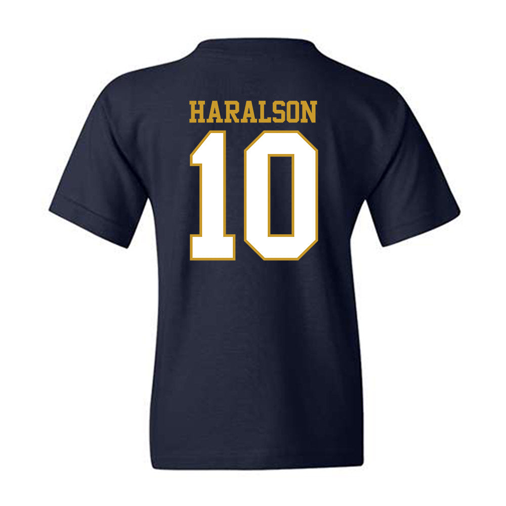 Notre Dame - NCAA Men's Basketball : Jalen Haralson - Generic Shersey Youth T-Shirt-1
