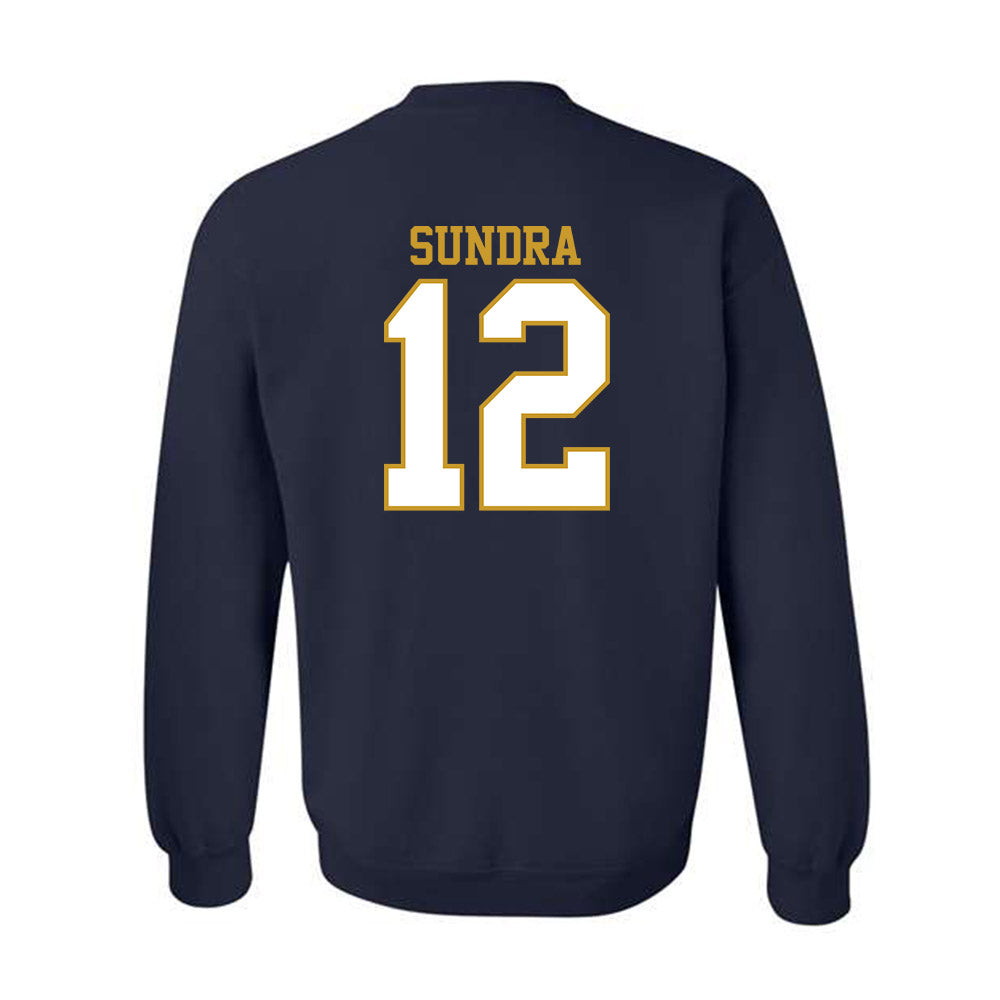 Notre Dame - NCAA Men's Basketball : Garrett Sundra - Generic Shersey Crewneck Sweatshirt-1