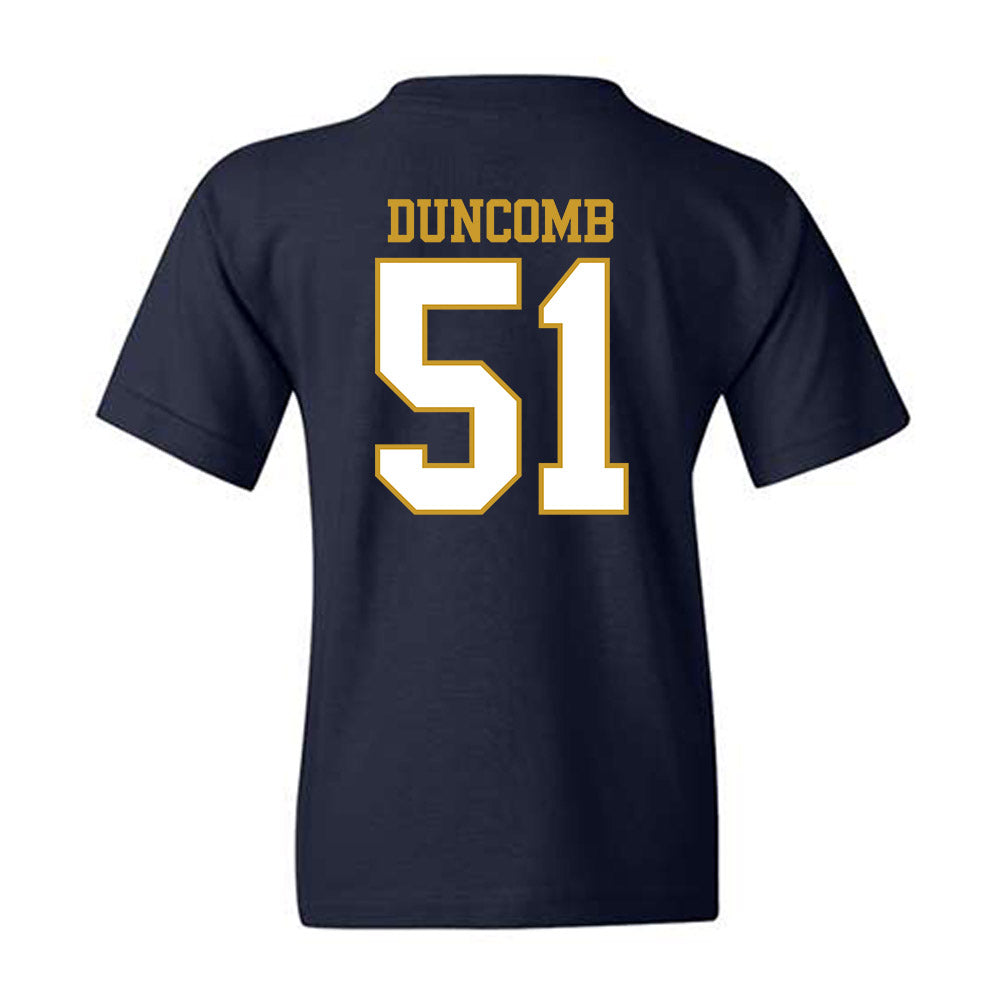 Notre Dame - NCAA Men's Basketball : Logan Duncomb - Generic Shersey Youth T-Shirt-1