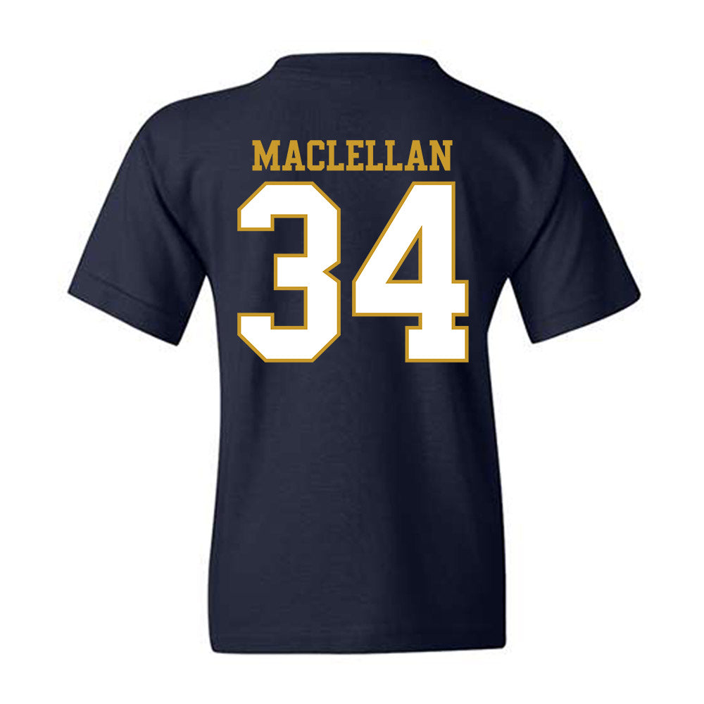 Notre Dame - NCAA Men's Basketball : Matthew MacLellan - Generic Shersey Youth T-Shirt-1