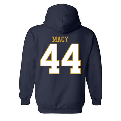 Notre Dame - NCAA Women's Basketball : Leah Macy - Generic Shersey Hooded Sweatshirt-1
