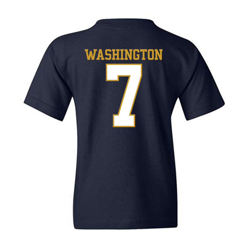 Notre Dame - NCAA Football : Tyrus Washington - Generic Shersey Youth T-Shirt-1