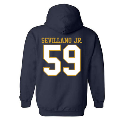 Notre Dame - NCAA Football : Sean Sevillano Jr. - Generic Shersey Hooded Sweatshirt-1