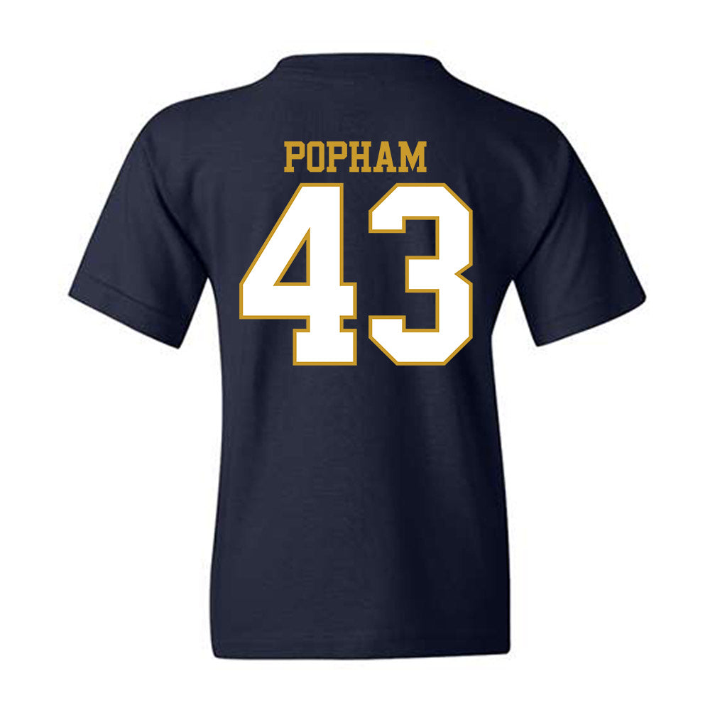 Notre Dame - NCAA Men's Lacrosse : Bo Popham - Generic Shersey Youth T-Shirt-1