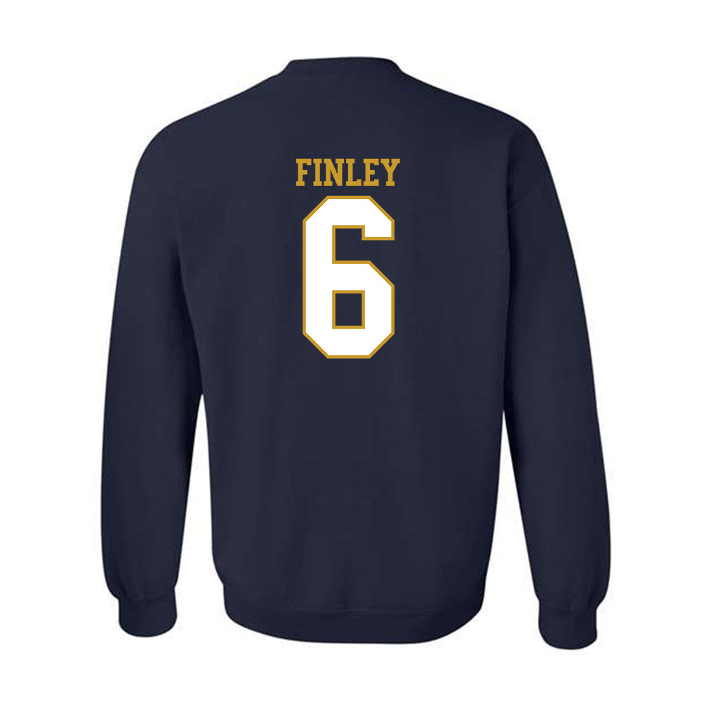 Notre Dame - NCAA Men's Lacrosse : Fisher Finley - Generic Shersey Crewneck Sweatshirt-1