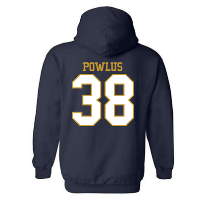 Notre Dame - NCAA Football : Tommy Powlus - Generic Shersey Hooded Sweatshirt-1