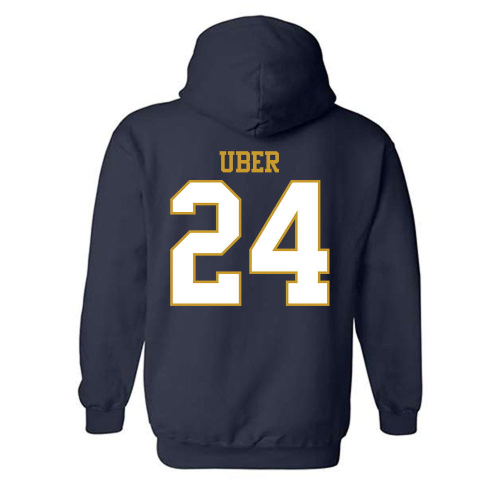 Notre Dame - NCAA Baseball : Ty Uber - Generic Shersey Hooded Sweatshirt-1