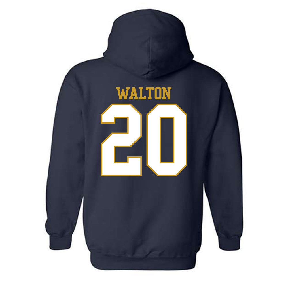 Notre Dame - NCAA Football : Jonaz Walton - Generic Shersey Hooded Sweatshirt-1