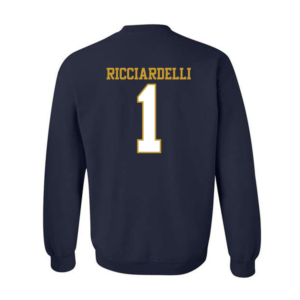 Notre Dame - NCAA Men's Lacrosse : Thomas Ricciardelli - Generic Shersey Crewneck Sweatshirt-1