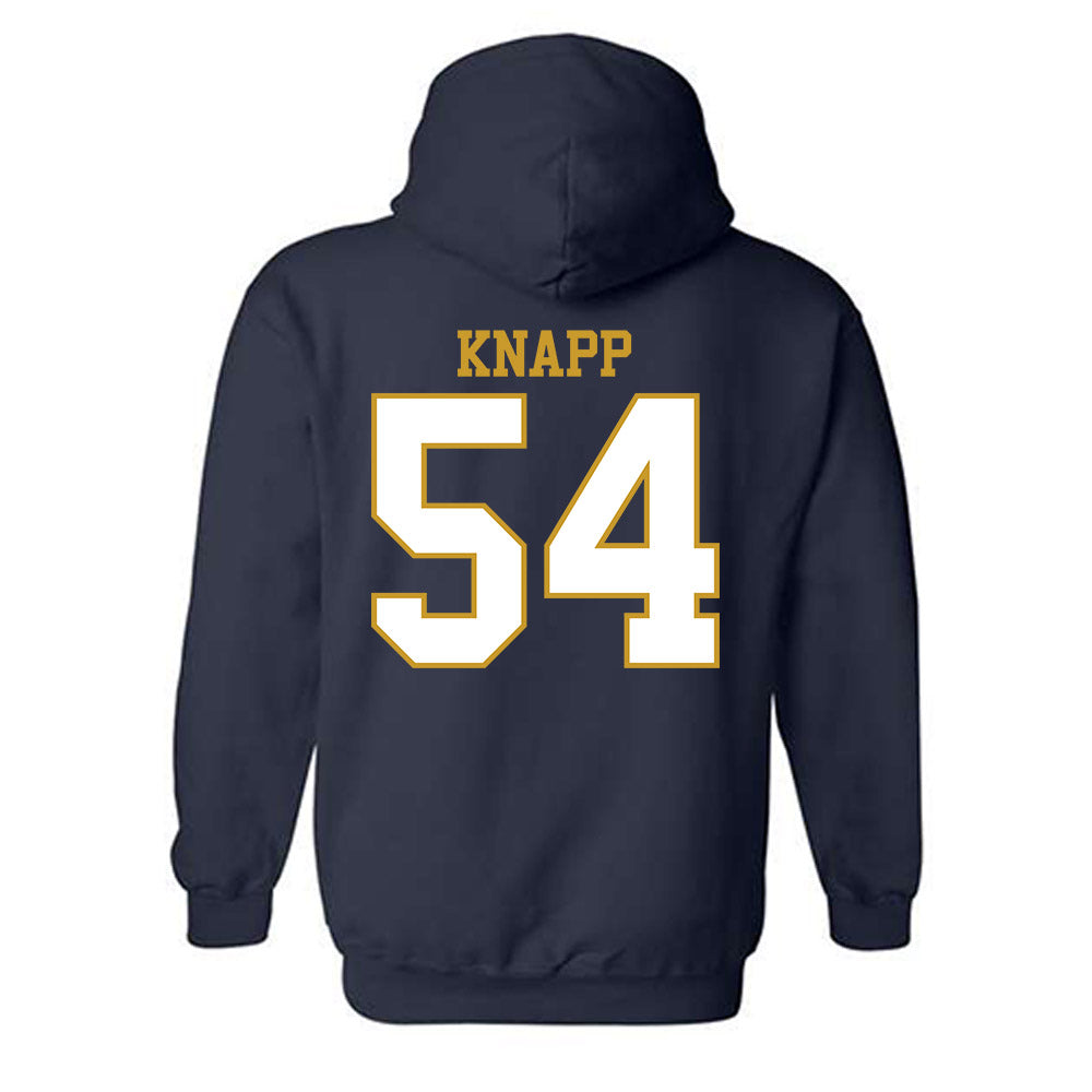 Notre Dame - NCAA Football : Anthonie Knapp - Generic Shersey Hooded Sweatshirt-1