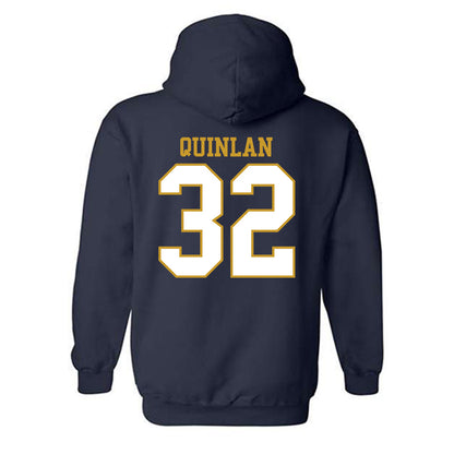 Notre Dame - NCAA Men's Ice Hockey : Patrick Quinlan - Generic Shersey Hooded Sweatshirt-1