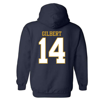 Notre Dame - NCAA Football : Micah Gilbert - Generic Shersey Hooded Sweatshirt-1