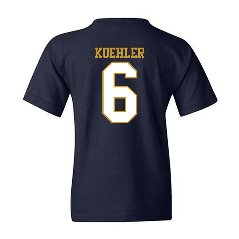 Notre Dame - NCAA Men's Basketball : Brady Koehler - Generic Shersey Youth T-Shirt-1