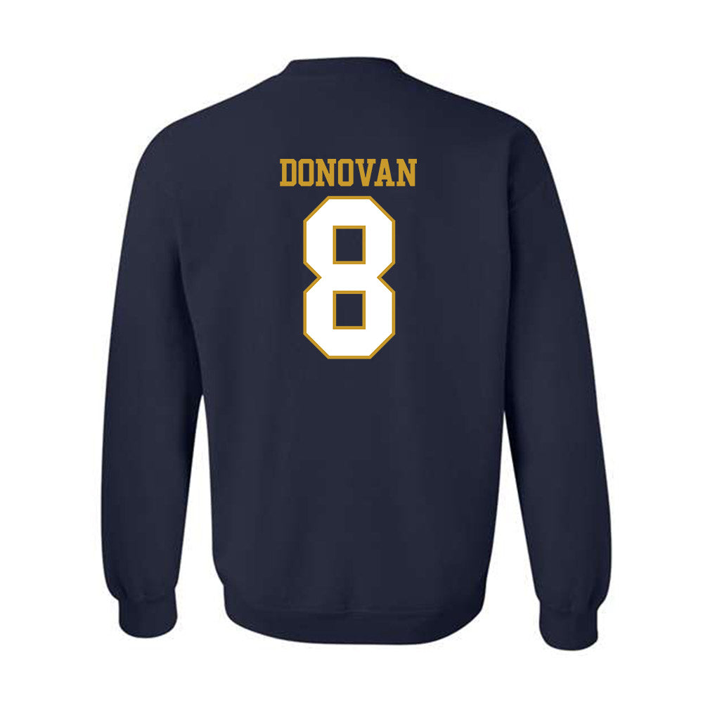 Notre Dame - NCAA Men's Lacrosse : Andrew Donovan - Generic Shersey Crewneck Sweatshirt-1