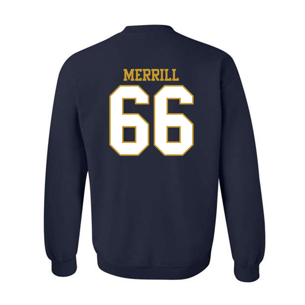 Notre Dame - NCAA Football : Tyler Merrill - Generic Shersey Crewneck Sweatshirt-1