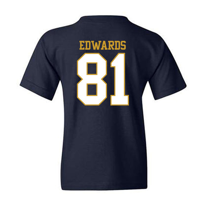Notre Dame - NCAA Men's Ice Hockey : Beckham Edwards - Generic Shersey Youth T-Shirt-1