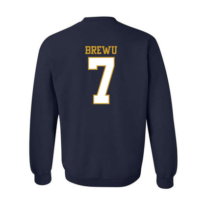 Notre Dame - NCAA Football : Francis Brewu - Generic Shersey Crewneck Sweatshirt-1