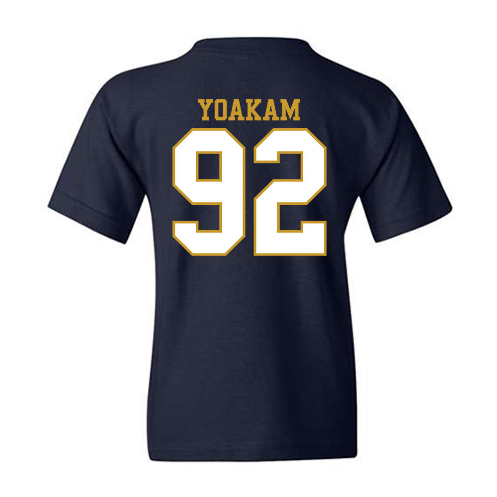 Notre Dame - NCAA Football : Zachary Yoakam - Generic Shersey Youth T-Shirt-1