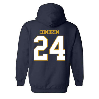 Notre Dame - NCAA Baseball : Luke Condrin - Generic Shersey Hooded Sweatshirt-1