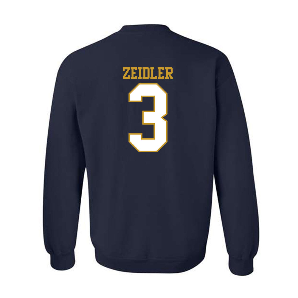 Notre Dame - NCAA Women's Volleyball : Portia Zeidler - Generic Shersey Crewneck Sweatshirt-1