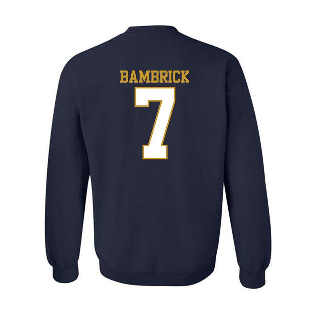 Notre Dame - NCAA Men's Lacrosse : Joey Bambrick - Generic Shersey Crewneck Sweatshirt-1