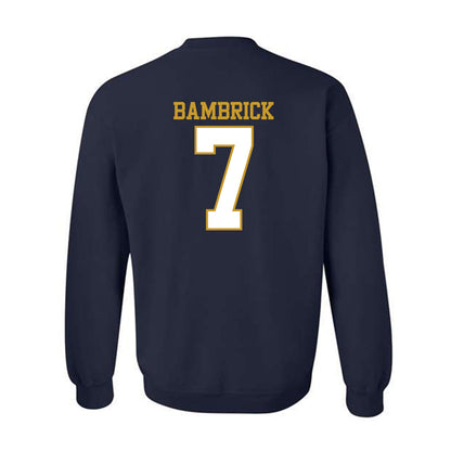 Notre Dame - NCAA Men's Lacrosse : Joey Bambrick - Generic Shersey Crewneck Sweatshirt-1