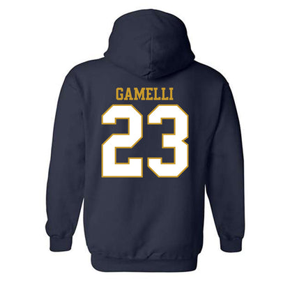 Notre Dame - NCAA Baseball : Gian Gamelli - Generic Shersey Hooded Sweatshirt-1