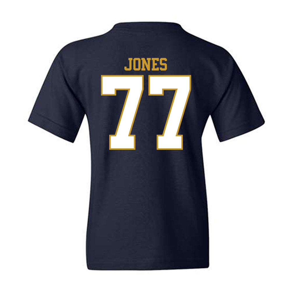 Notre Dame - NCAA Football : Peter Jones - Generic Shersey Youth T-Shirt-1