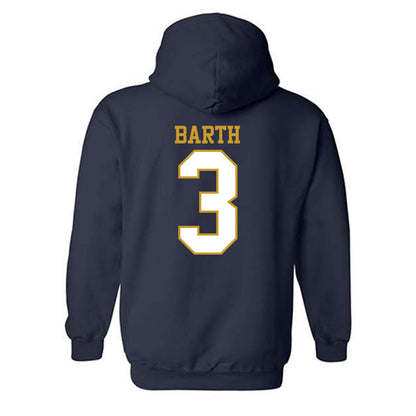 Notre Dame - NCAA Baseball : Mason Barth - Generic Shersey Hooded Sweatshirt-1