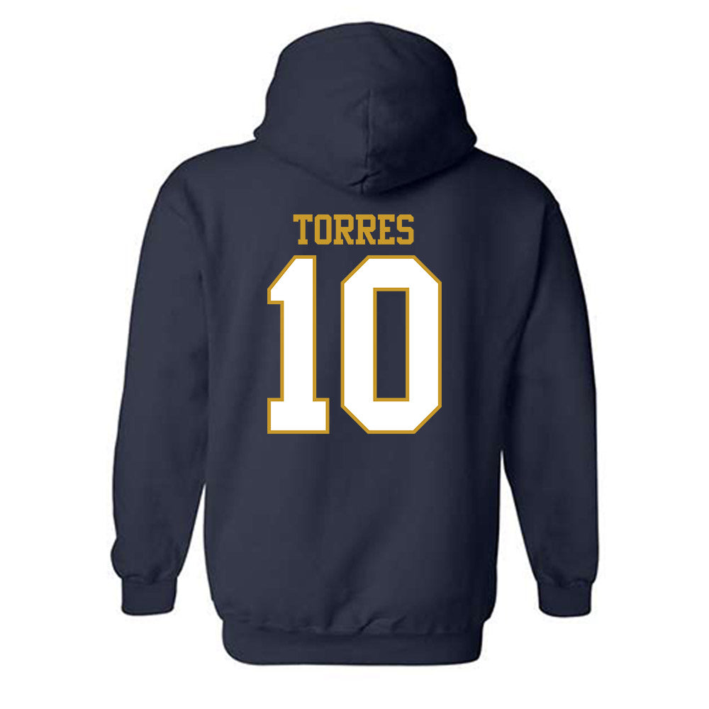 Notre Dame - NCAA Softball : Jillian Torres - Generic Shersey Hooded Sweatshirt-1