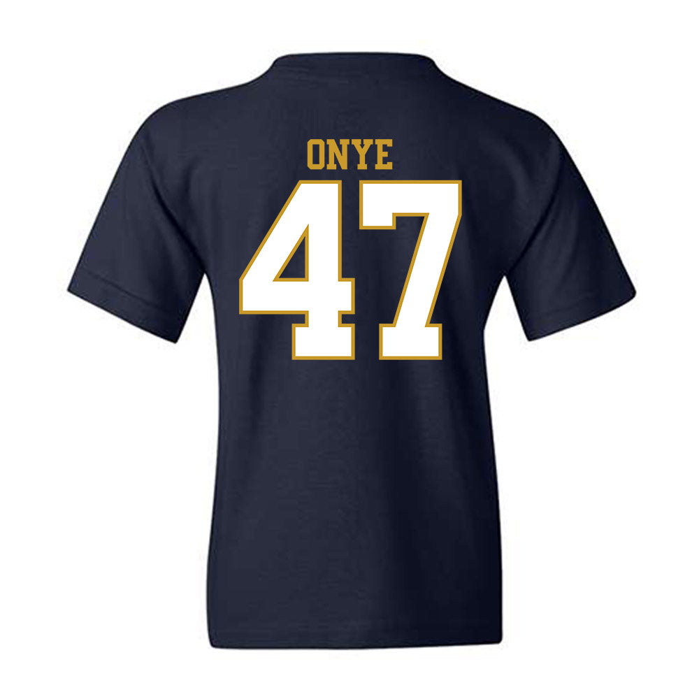 Notre Dame - NCAA Football : Jason Onye - Generic Shersey Youth T-Shirt-1