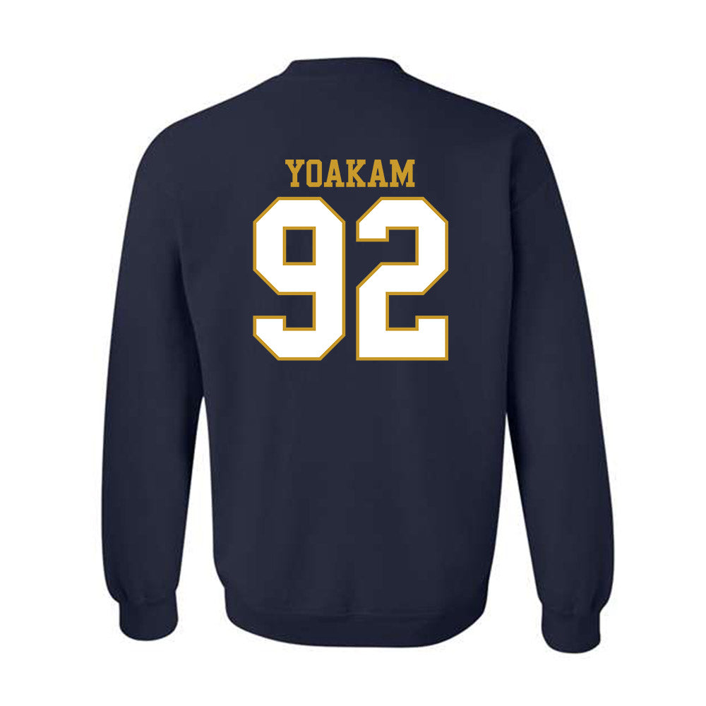 Notre Dame - NCAA Football : Zachary Yoakam - Generic Shersey Crewneck Sweatshirt-1