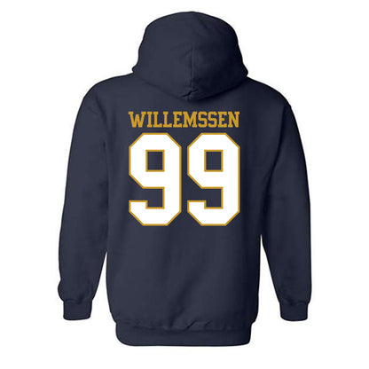 Notre Dame - NCAA Softball : Christina Willemssen - Generic Shersey Hooded Sweatshirt-1