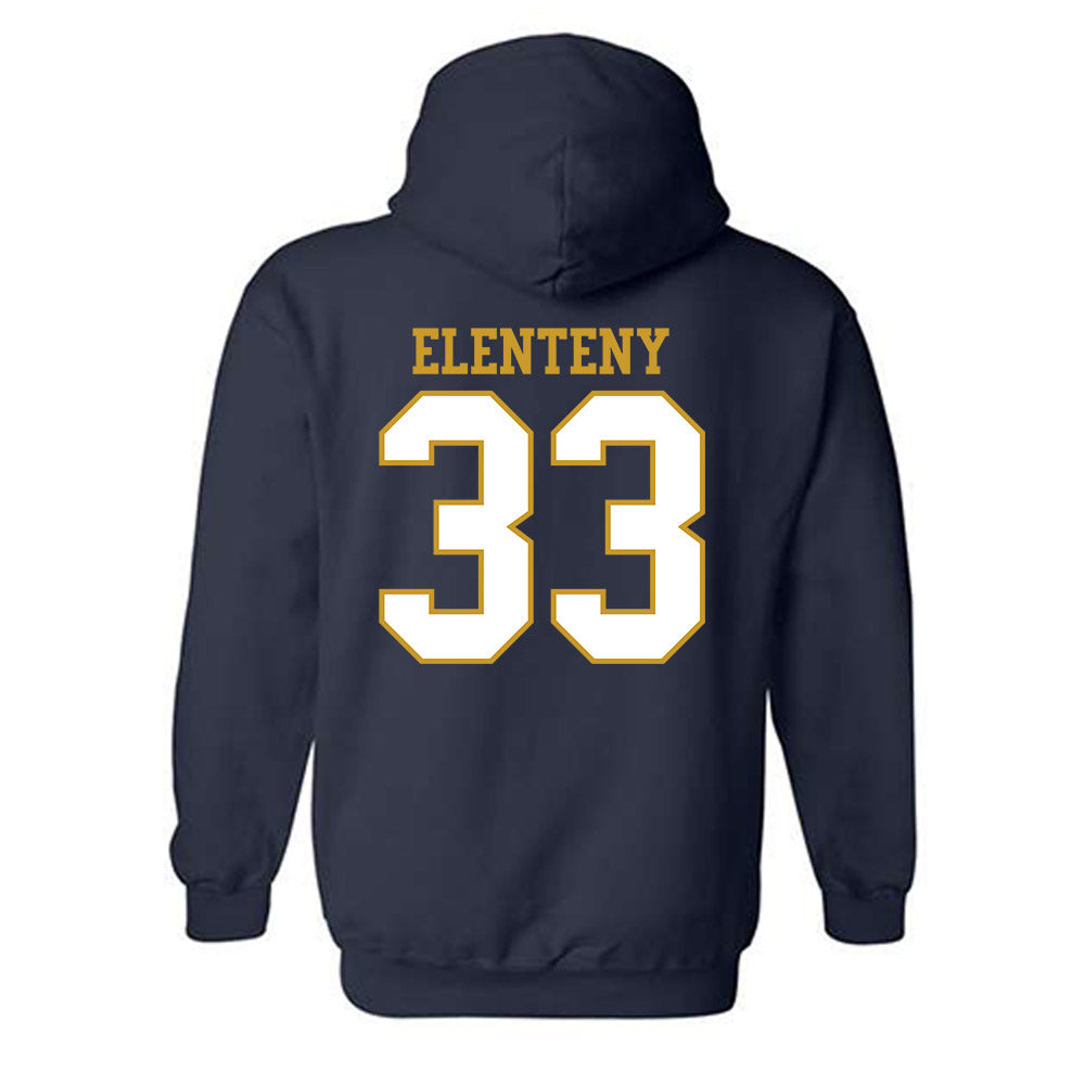 Notre Dame - NCAA Baseball : Connor Elenteny - Generic Shersey Hooded Sweatshirt-1