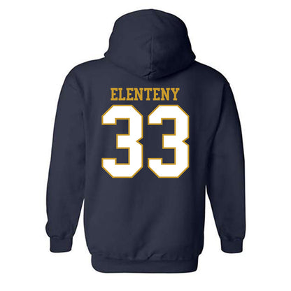 Notre Dame - NCAA Baseball : Connor Elenteny - Generic Shersey Hooded Sweatshirt-1