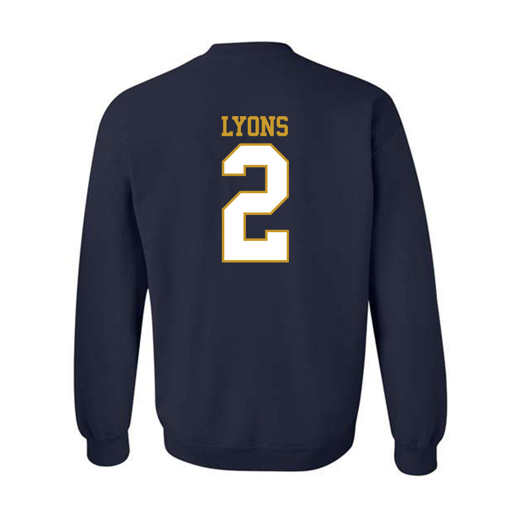 Notre Dame - NCAA Women's Lacrosse : Abigail Lyons - Generic Shersey Crewneck Sweatshirt-1