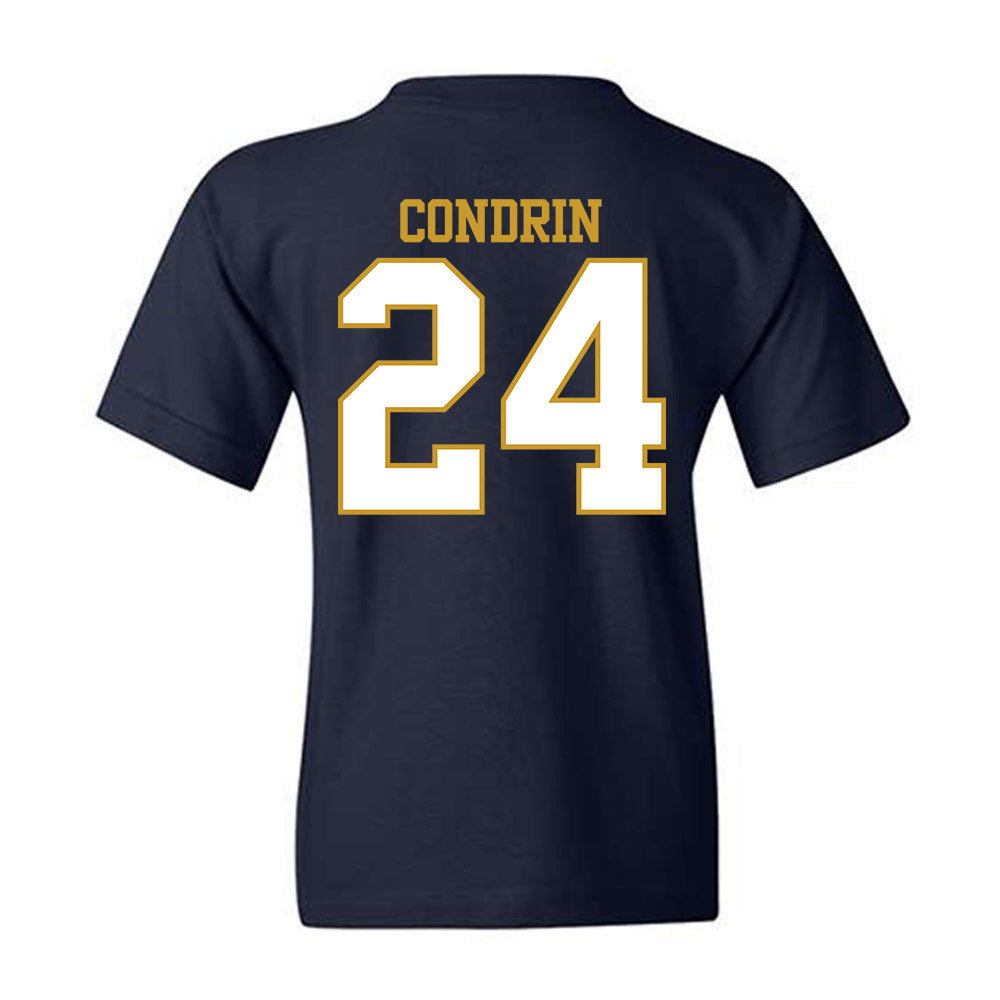 Notre Dame - NCAA Baseball : Luke Condrin - Generic Shersey Youth T-Shirt-1