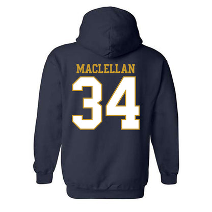 Notre Dame - NCAA Men's Basketball : Matthew MacLellan - Generic Shersey Hooded Sweatshirt-1