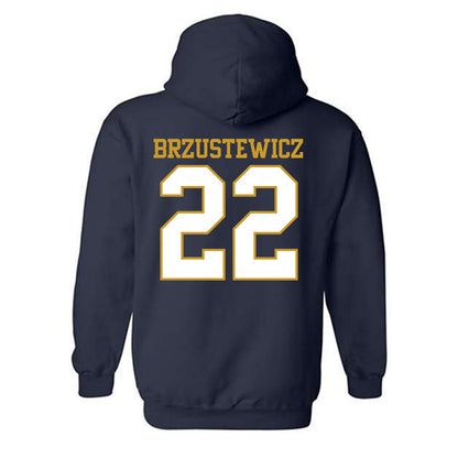 Notre Dame - NCAA Baseball : Parker Brzustewicz - Generic Shersey Hooded Sweatshirt