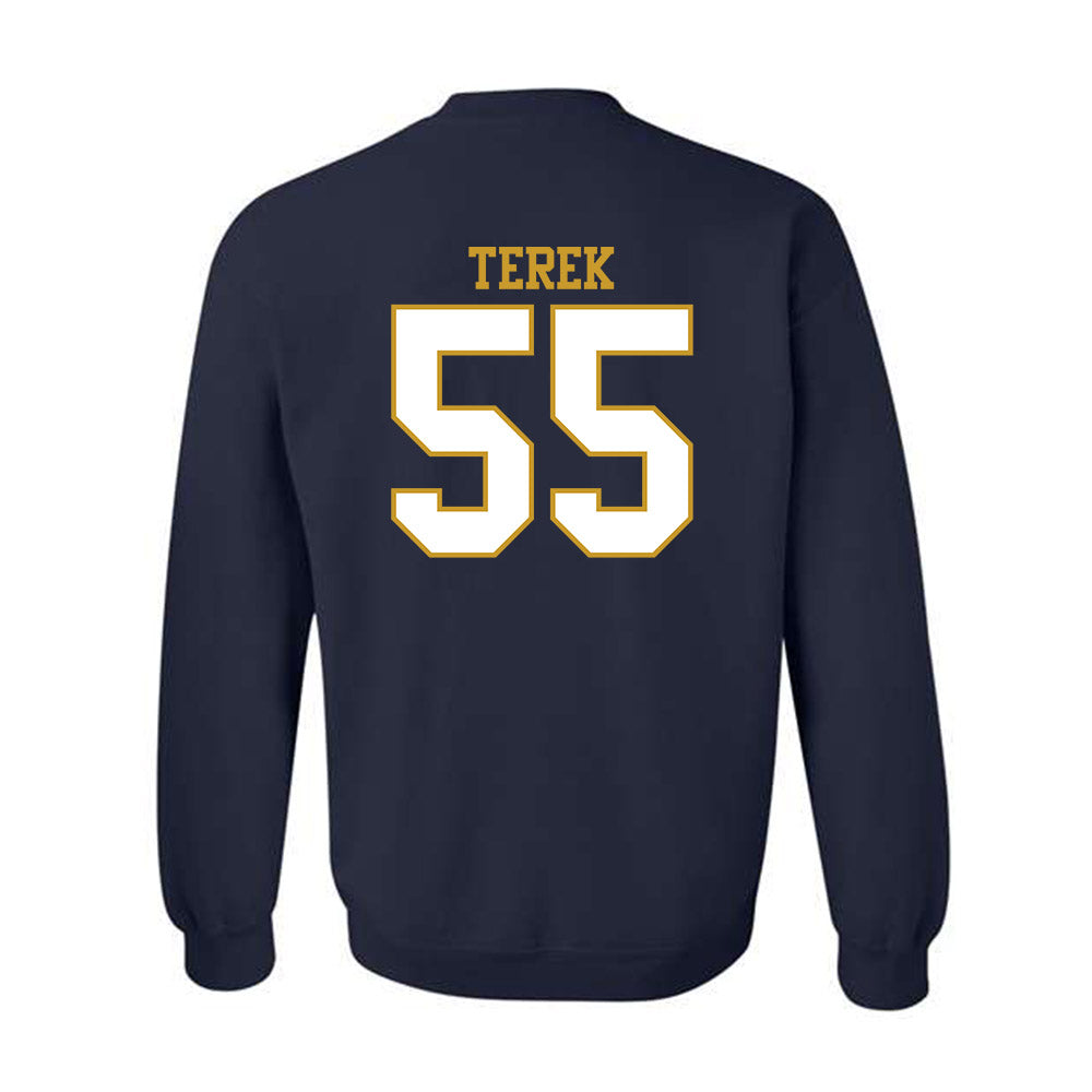 Notre Dame - NCAA Football : Christopher Terek - Generic Shersey Crewneck Sweatshirt-1