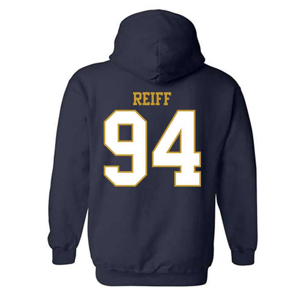 Notre Dame - NCAA Football : Joe Reiff - Generic Shersey Hooded Sweatshirt-1