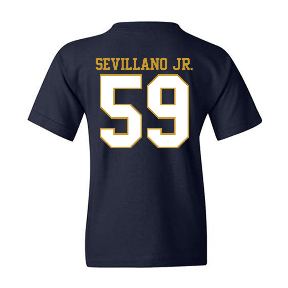 Notre Dame - NCAA Football : Sean Sevillano Jr. - Generic Shersey Youth T-Shirt-1