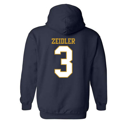 Notre Dame - NCAA Women's Volleyball : Portia Zeidler - Generic Shersey Hooded Sweatshirt-1