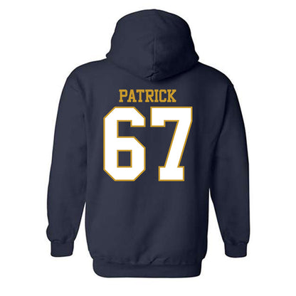 Notre Dame - NCAA Football : Gregory Patrick - Generic Shersey Hooded Sweatshirt-1