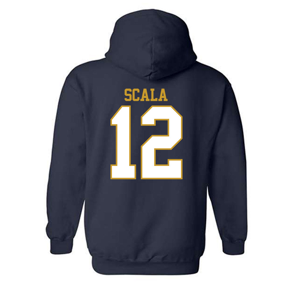 Notre Dame - NCAA Men's Soccer : Ethan Scala - Generic Shersey Hooded Sweatshirt-1