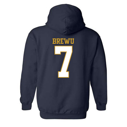 Notre Dame - NCAA Football : Francis Brewu - Generic Shersey Hooded Sweatshirt-1