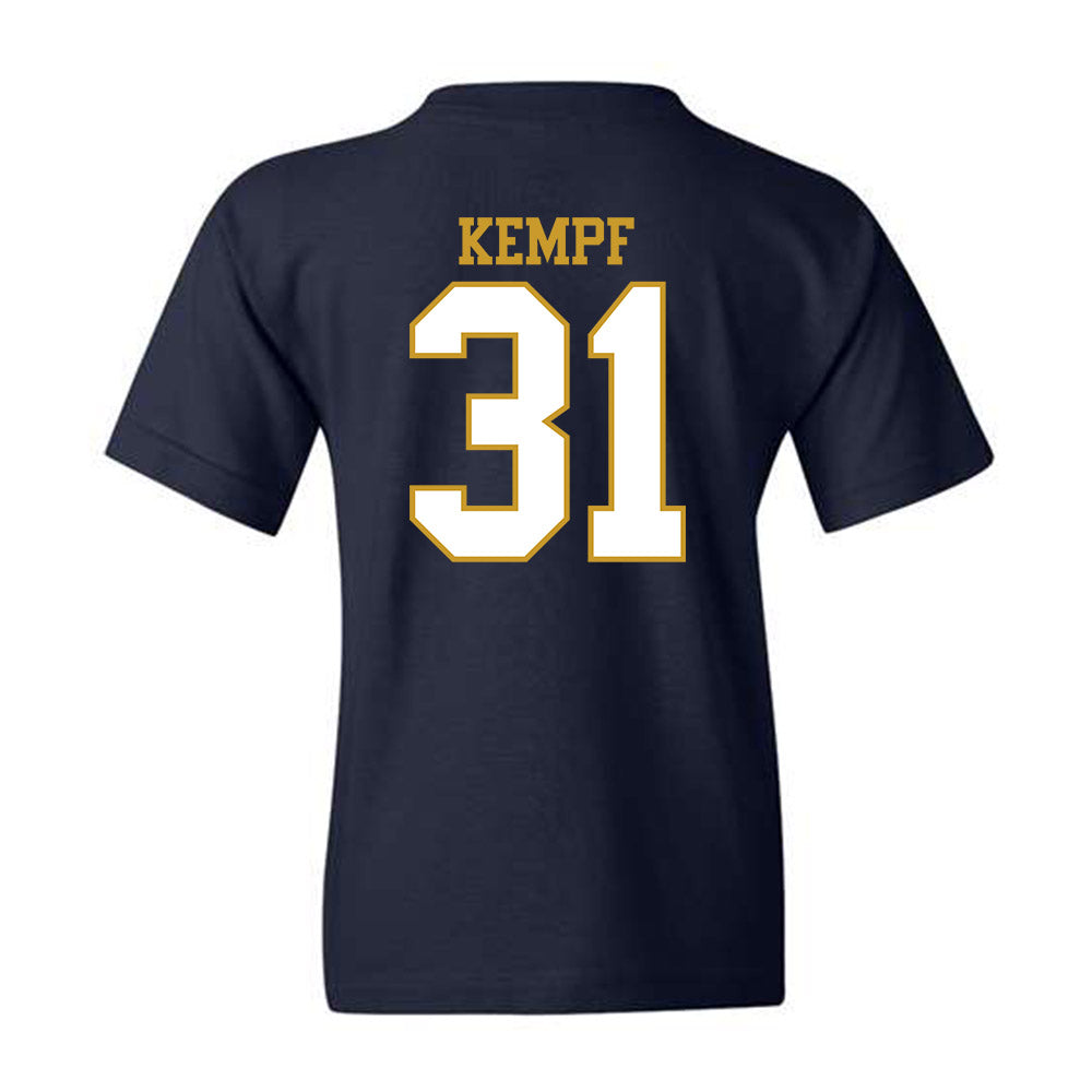 Notre Dame - NCAA Men's Ice Hockey : Nicholas Kempf - Generic Shersey Youth T-Shirt