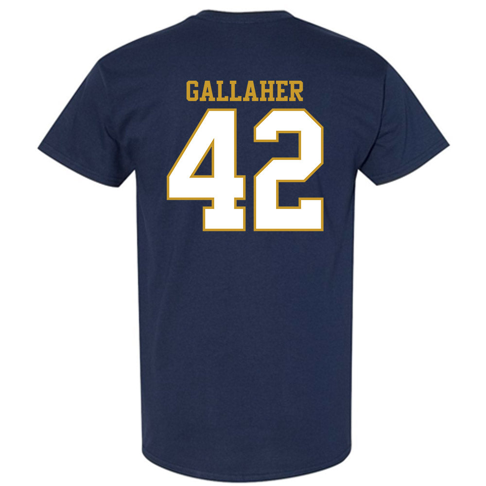 Notre Dame - NCAA Men's Lacrosse : Christian Gallaher - Generic Shersey T-Shirt-1